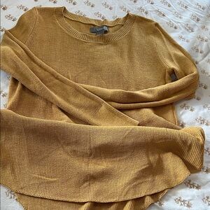 Natural Reflections Mustard Crewneck Sweater